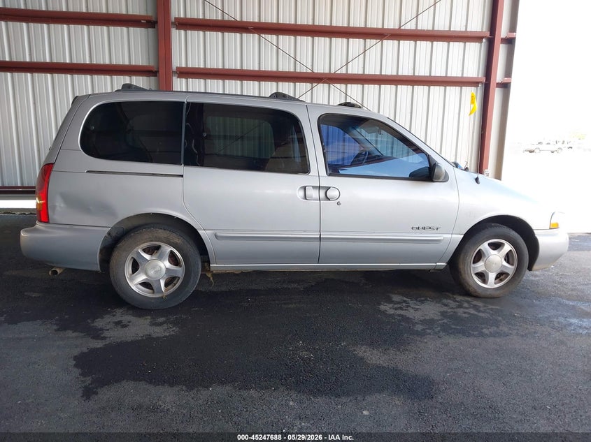 1999 Nissan Quest Gle/Gxe/Se VIN: 4N2XN11T3XD825299 Lot: 45247688