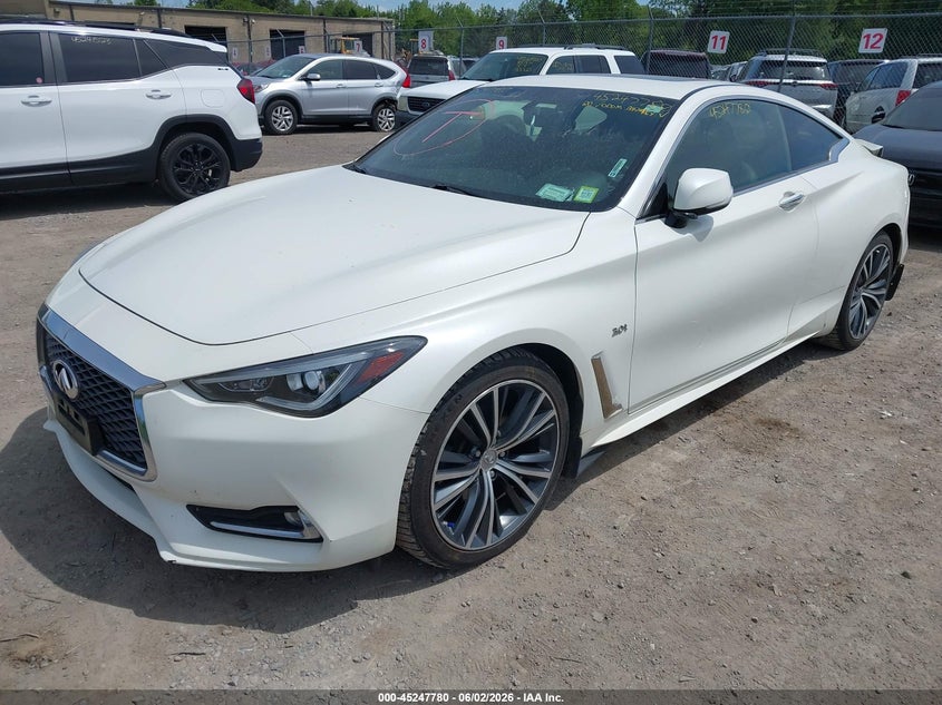 Vin: jn1ev7elxjm392131, lot: 45745583, infiniti q60 3.0t luxe 20182