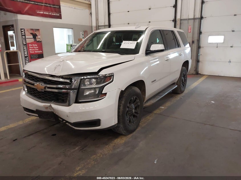 Vin: 1gnsk3ec5fr685891, lot: 45745626, chevrolet tahoe commercial fleet 20152