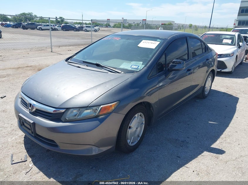 2012 HONDA CIVIC auction photo 2