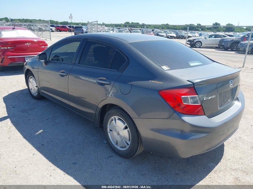 2012 HONDA CIVIC auction photo 3