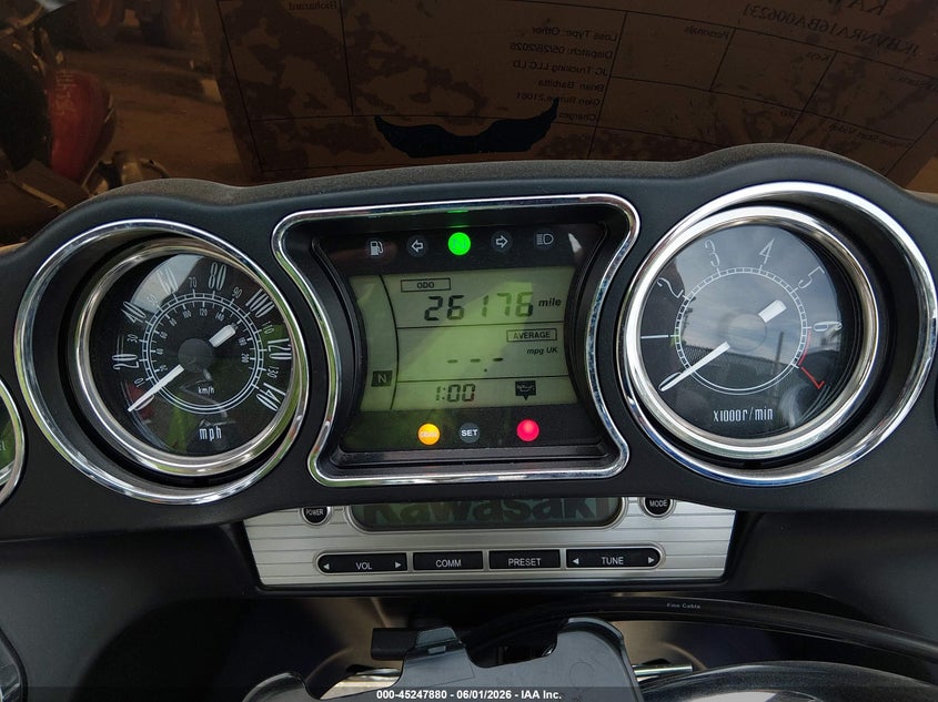 2011 Kawasaki Vn1700 A VIN: JKBVNRA16BA006231 Lot: 45247880
