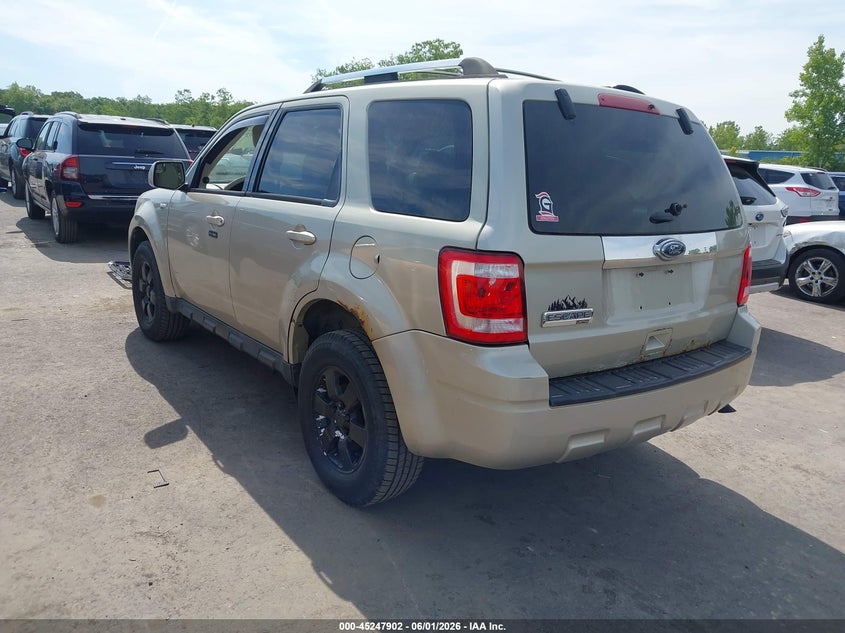 Vin: 1fmcu0e70bka81169, lot: 45745705, ford escape limited 20113