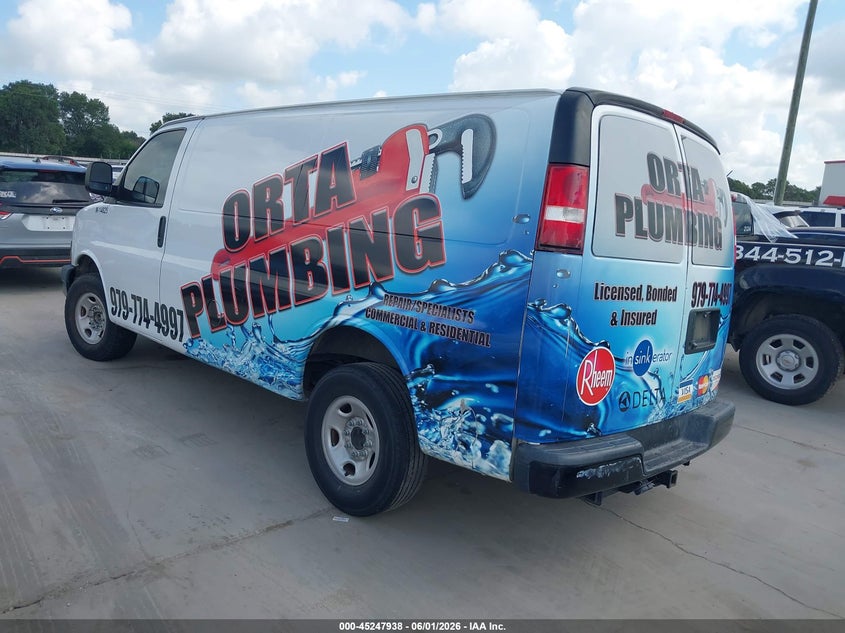 Vin: 1gtw7afg3k1315047, lot: 45745741, gmc savana 2500 work van 20193