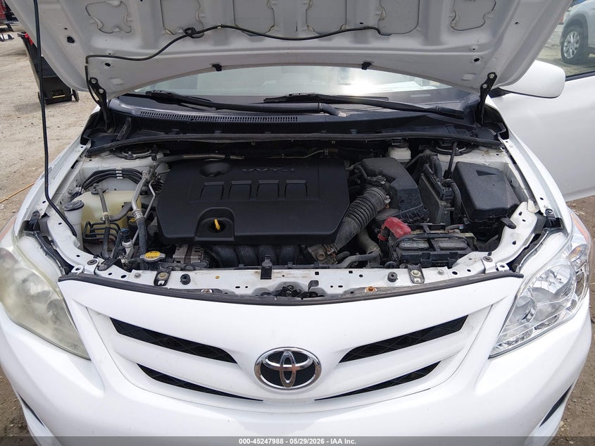 2012 Toyota Corolla 1.8 Le white Lot 111045247988 Vin 5YFBU4EE3CP041354