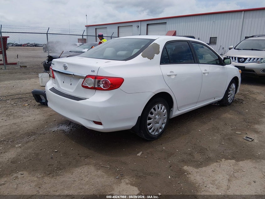 2012 Toyota Corolla 1.8 Le white Lot 111045247988 Vin 5YFBU4EE3CP041354
