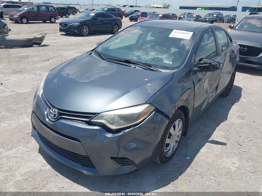 2016 TOYOTA COROLLA auction photo 2