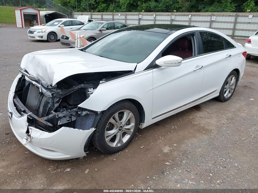 2012 Hyundai Sonata 2.4 Limited white Lot 111045248058 Vin 5NPEC4AC5CH450621