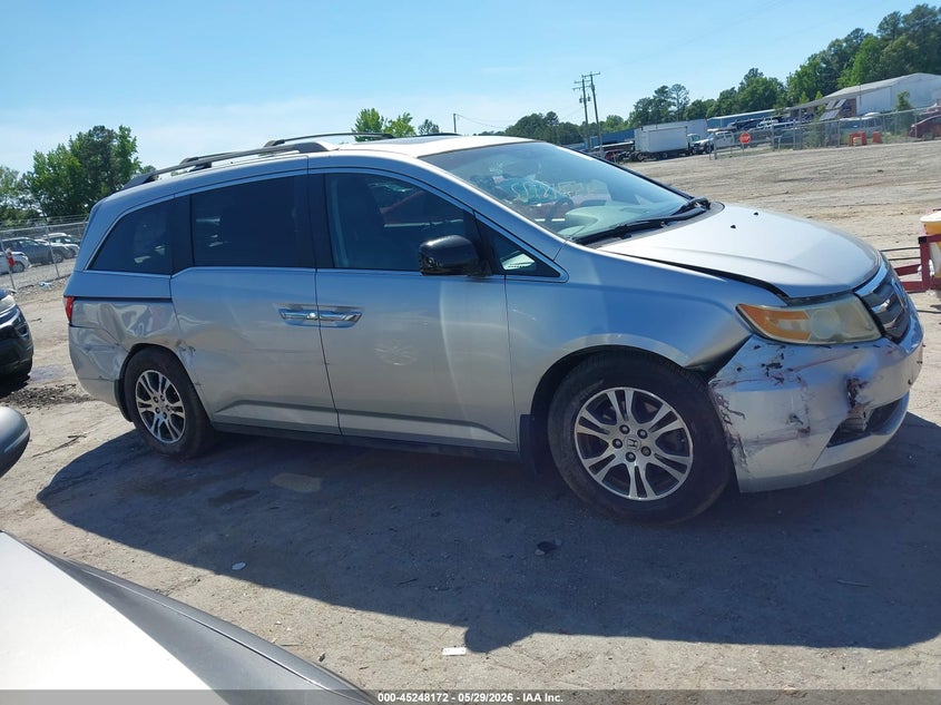 2012 Honda Odyssey 3.5 Ex-L silver Lot 111045248172 Vin 5FNRL5H64CB105778