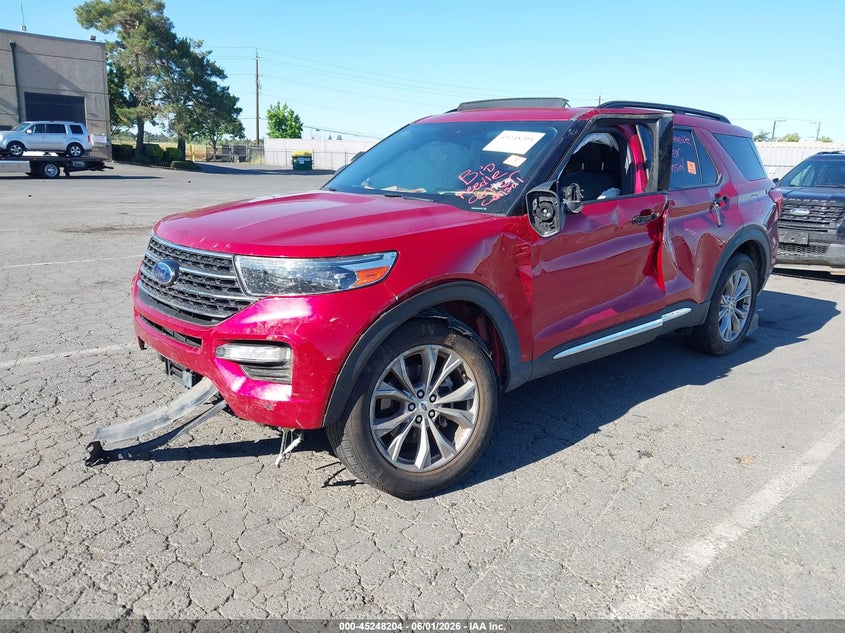 Vin: 1fmsk8dh2lga54795, lot: 45746007, ford explorer xlt 20202