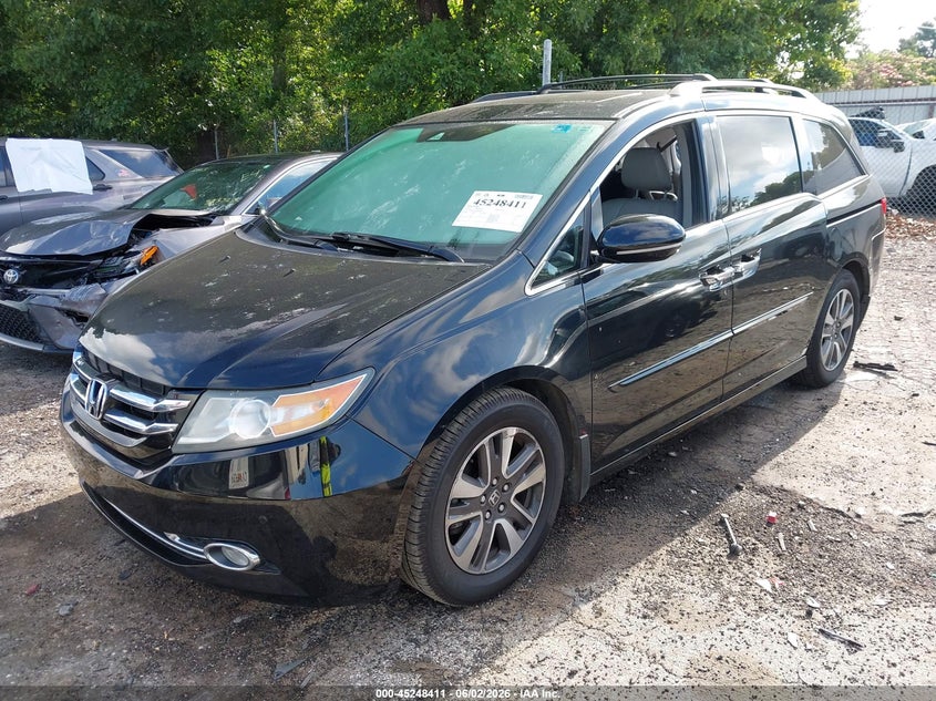 Vin: 5fnrl5h94eb042890, lot: 45746214, honda odyssey touring/touring elite 20142