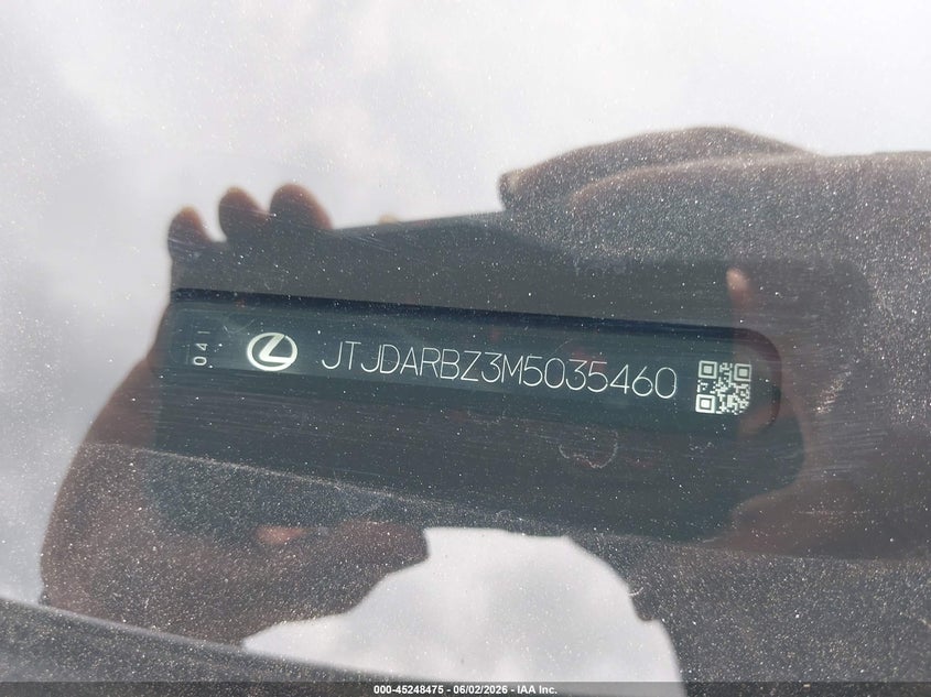 2021 Lexus Nx 300 VIN: JTJDARBZ3M5035460 Lot: 45248475