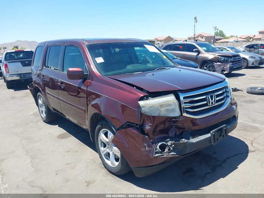 2012 Honda Pilot 3.5 Ex-L brown Lot 111045248502 Vin 5FNYF3H51CB034814