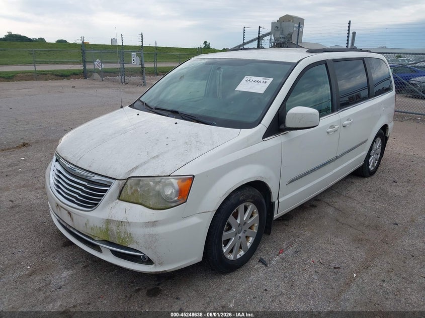 Vin: 2c4rc1bg9dr530946, lot: 45746442, chrysler town & country touring 20132