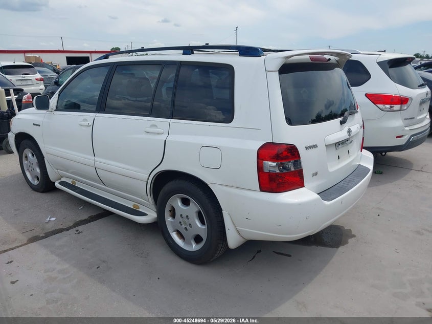 2005 TOYOTA HIGHLANDER SPORT UTILITY VEHICLE 3.3L V-6 DOHC, VVT, 230HP