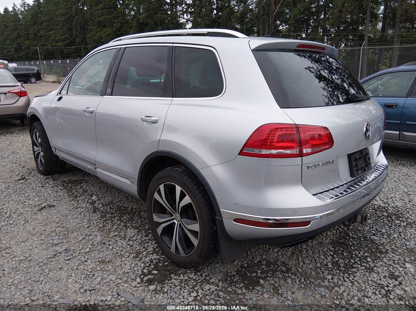 Vin: wvgrf7bp6hd001033, lot: 45746518, volkswagen touareg v6 wolfsburg edition 20173