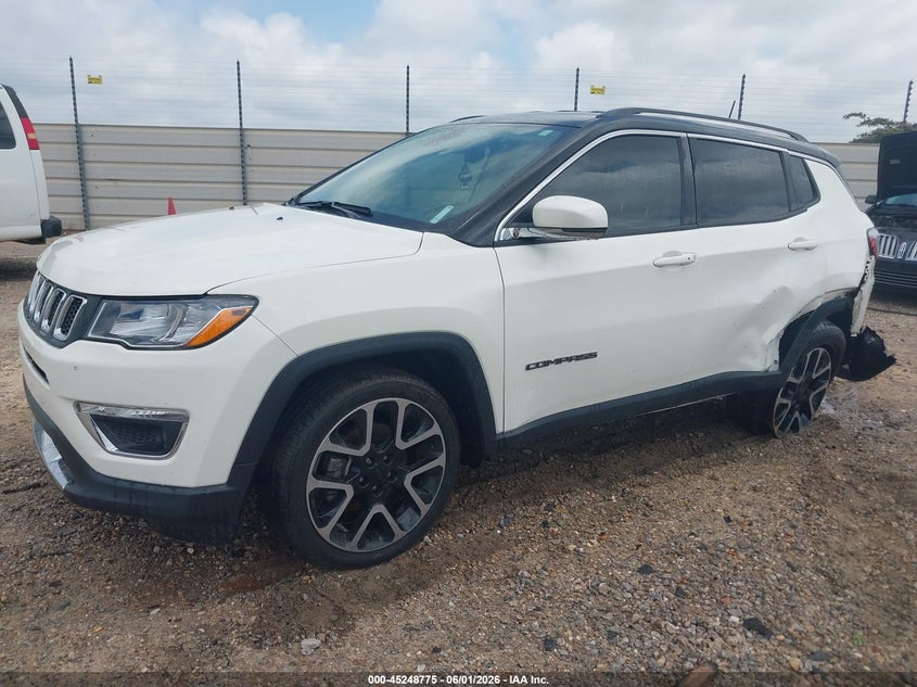 Vin: 3c4njccb6kt749263, lot: 45746577, jeep compass limited fwd 20192