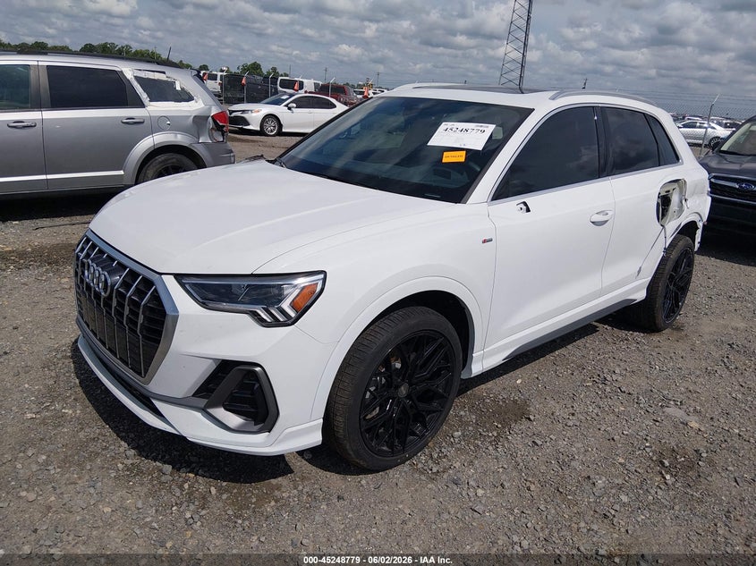 Vin: wa1decf36s1075301, lot: 45746582, audi q3 premium 45 tfsi s line quattro tiptronic 20252