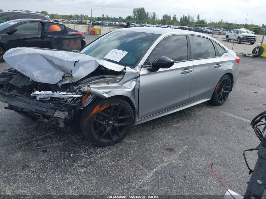 Vin: 2hgfe2f57nh515480, lot: 45746764, honda civic sport 20222