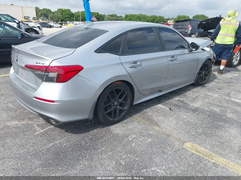 Vin: 2hgfe2f57nh515480, lot: 45746764, honda civic sport 20224