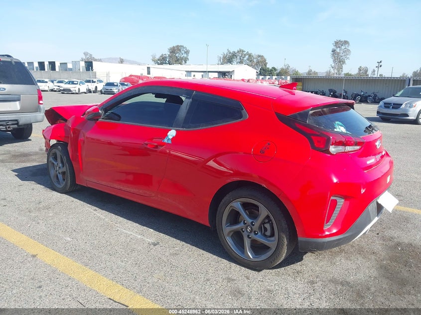 Vin: kmhtg6af8lu022142, lot: 45746765, hyundai veloster 2.0 20203