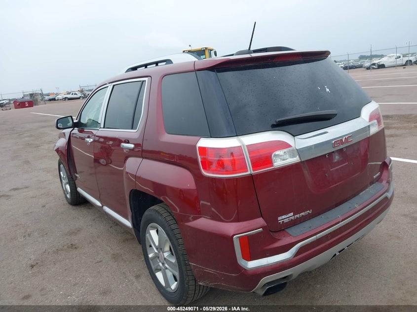 Vin: 2gkflvek4g6242935, lot: 45746874, gmc terrain denali 20163