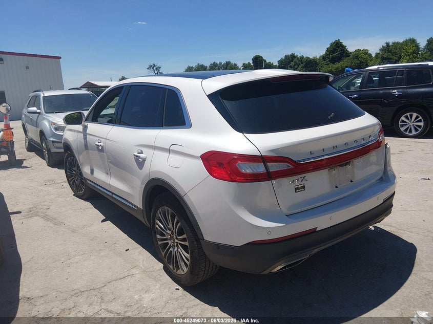 Vin: 2lmtj6lr2gbl66509, lot: 45746876, lincoln mkx reserve 20163