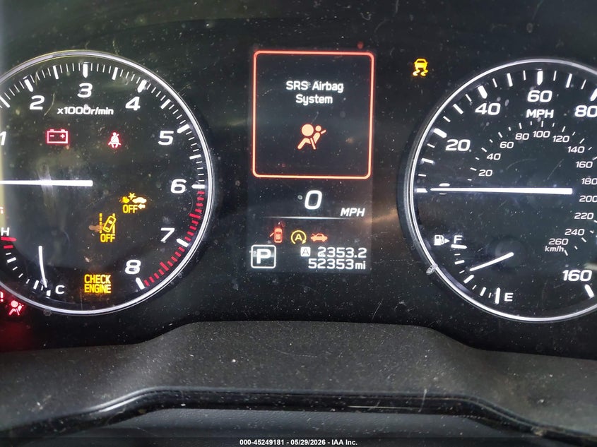 2020 SUBARU OUTBACK auction photo 7