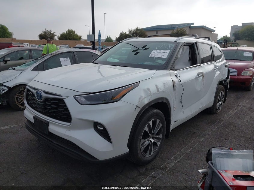Vin: 5tdkbrch7ps564115, lot: 45747008, toyota highlander hybrid xle 20232
