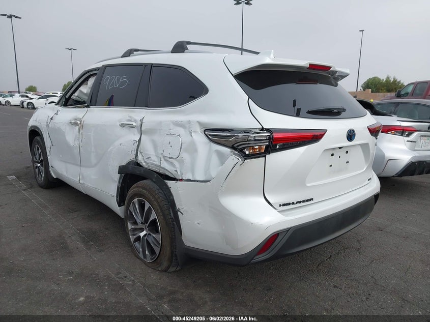 Vin: 5tdkbrch7ps564115, lot: 45747008, toyota highlander hybrid xle 20233