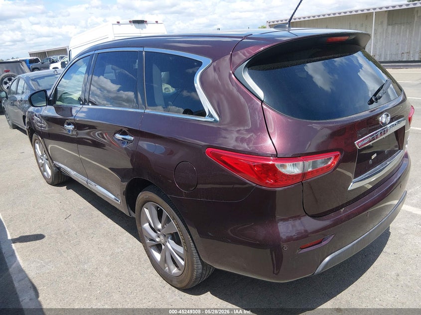 Vin: 5n1al0mm1dc318069, lot: 45747111, infiniti jx35 20133