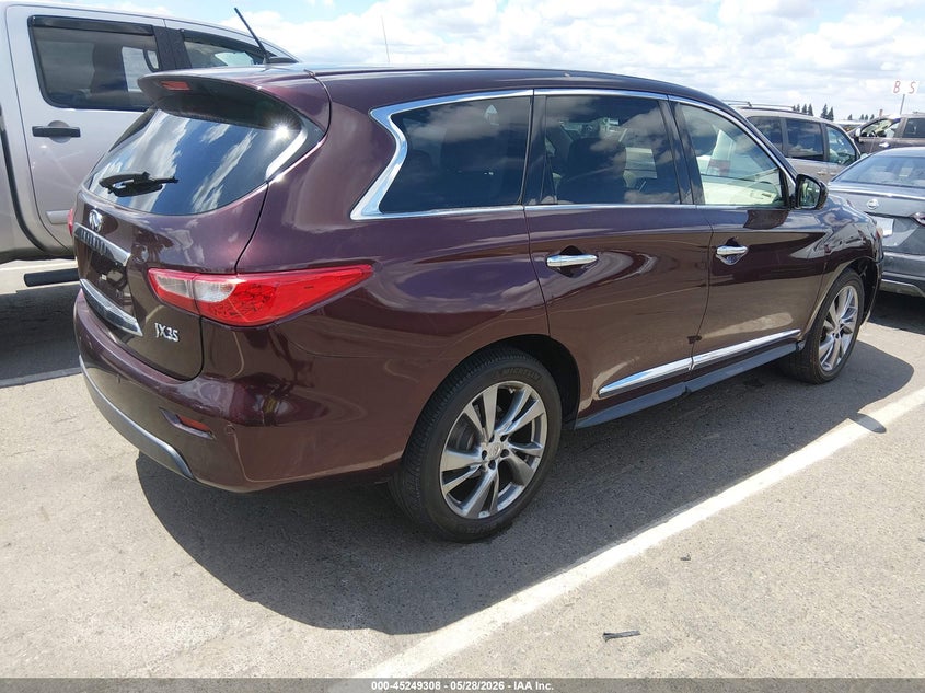 Vin: 5n1al0mm1dc318069, lot: 45747111, infiniti jx35 20134