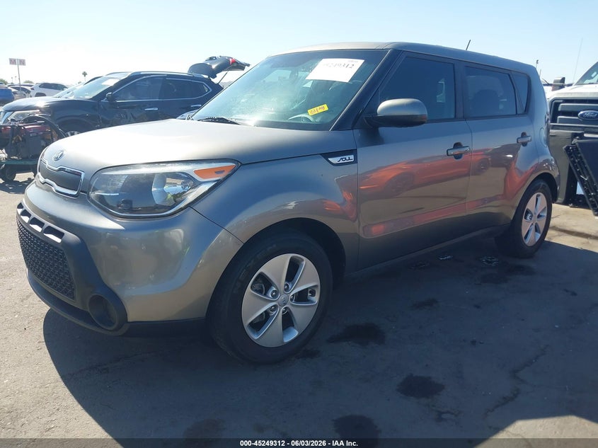 Vin: kndjn2a27g7375161, lot: 45747115, kia soul 20162