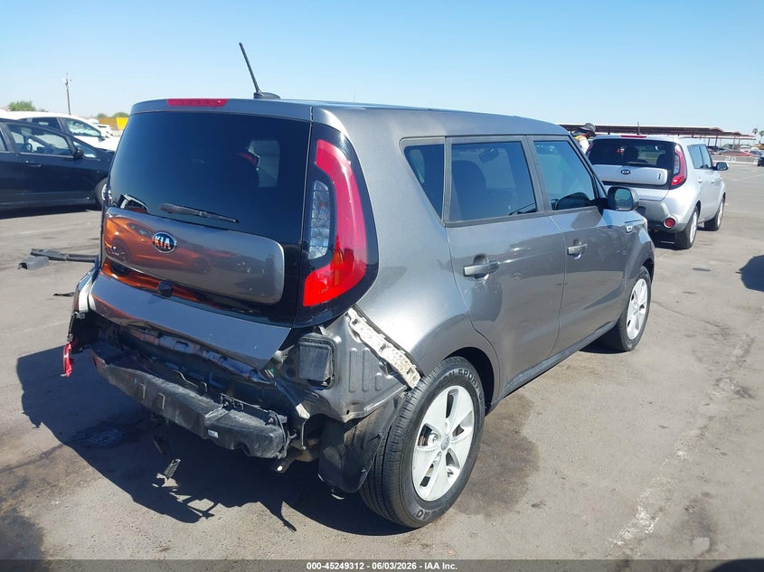 Vin: kndjn2a27g7375161, lot: 45747115, kia soul 20164