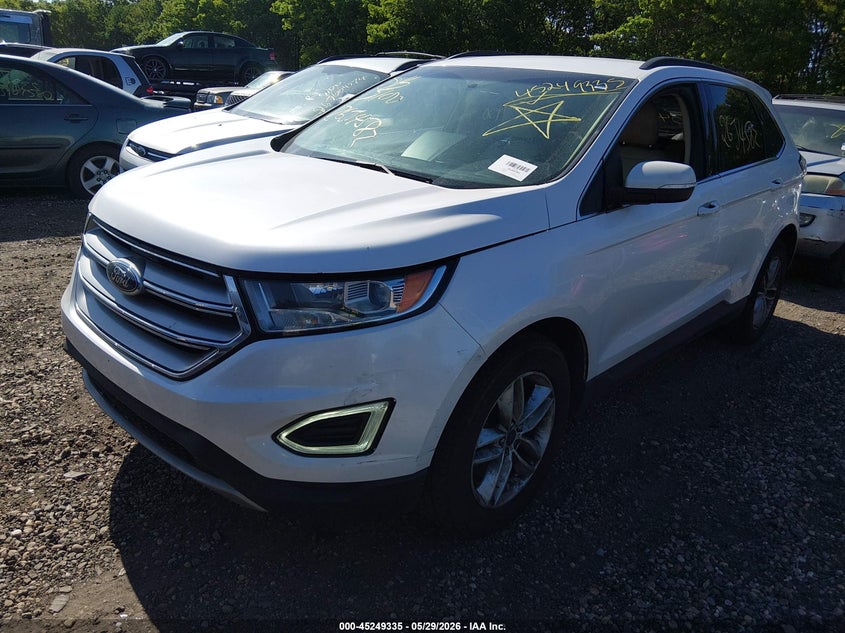 Vin: 2fmtk4j80fbb22606, lot: 45747138, ford edge sel 20152