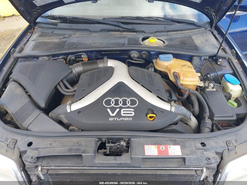 2001 Audi S4 2.7T VIN: WAURD68D41A140163 Lot: 45249366