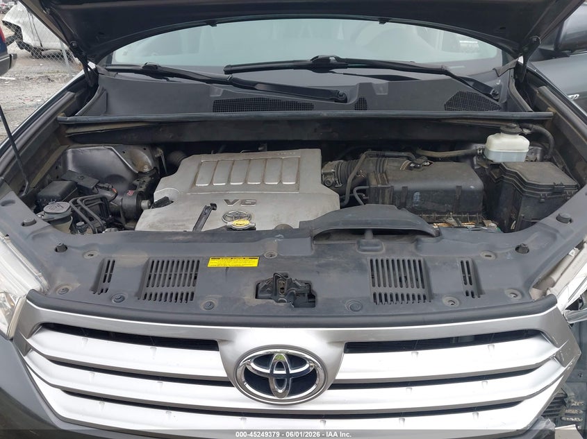 2012 Toyota Highlander 3.5 Limited V6 grey Lot 111045249379 Vin 5TDYK3EHXCS064223