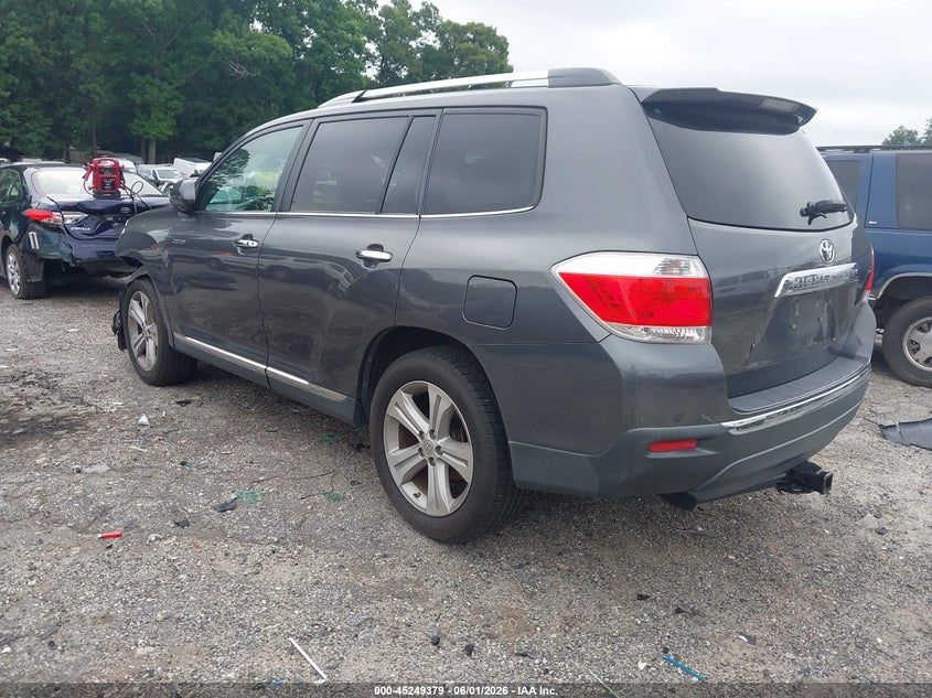 Vin: 5tdyk3ehxcs064223, lot: 45747182, toyota highlander limited v6 20123
