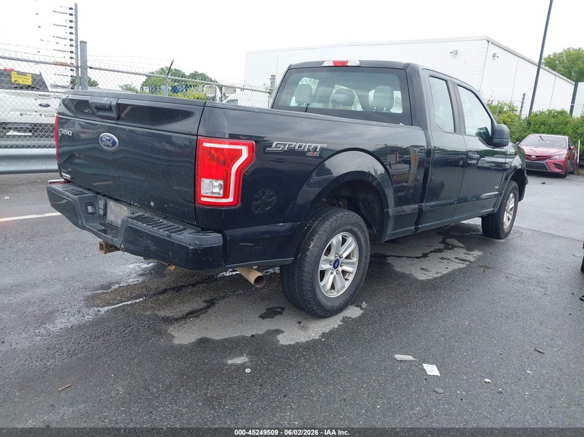 Vin: 1ftex1ep7gfd62380, lot: 45747312, ford f-150 xl 20164