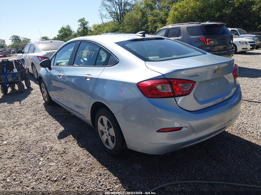 Vin: 1g1bc5sm9j7218050, lot: 45747321, chevrolet cruze ls auto 20183