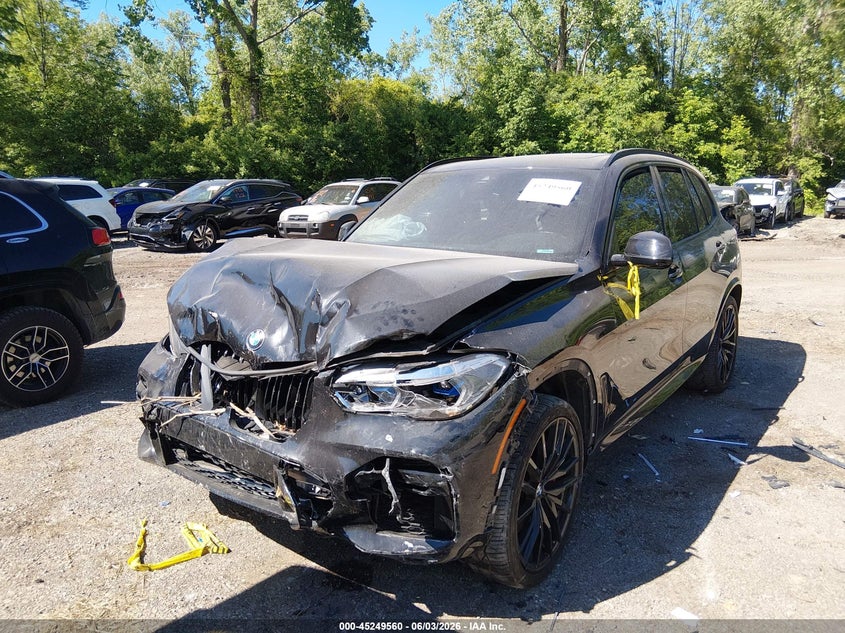 Vin: 5uxju4c02n9j92194, lot: 45747363, bmw x5 m50i 20222