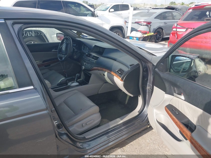 2012 Honda Accord 3.5 3.5 Ex-L grey Lot 111045249582 Vin 1HGCP3F86CA019143