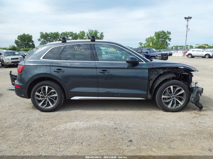 2021 Audi Q5 Premium Plus 45 Tfsi Quattro S Tronic VIN: WA1BAAFY7M2079938 Lot: 45249612