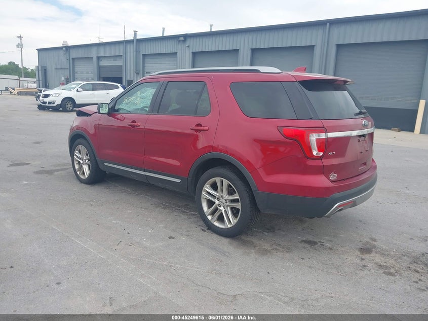 Vin: 1fm5k8d80ggb93522, lot: 45747419, ford explorer xlt 20163