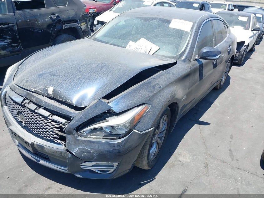 Vin: jn1ey1ap6gm470040, lot: 45747439, infiniti q70h 20162