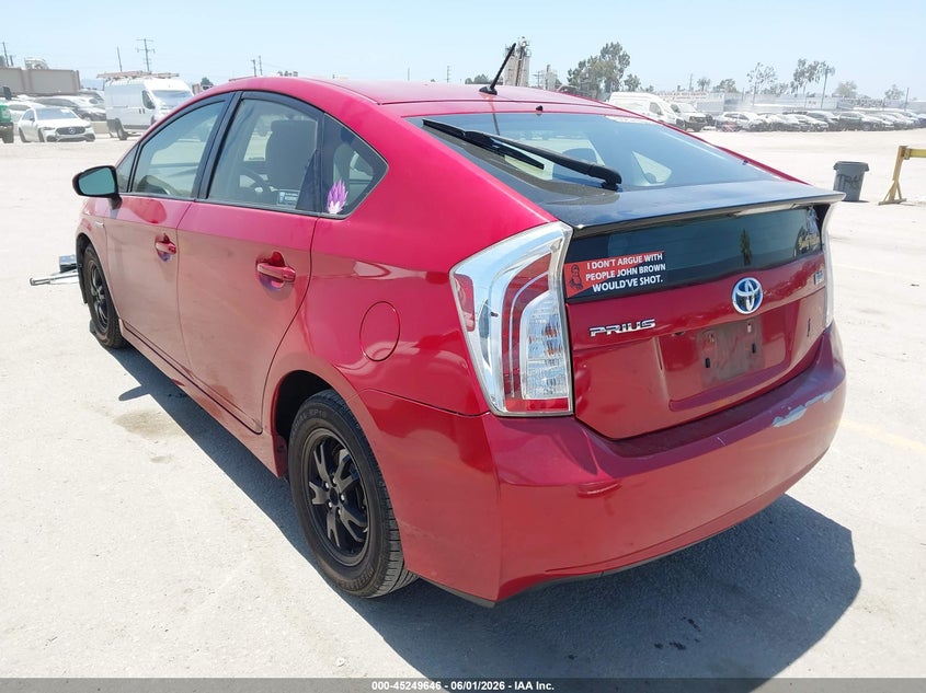 2015 TOYOTA PRIUS HATCHBACK 1.8L I-4 DOHC, VVT, 98HP