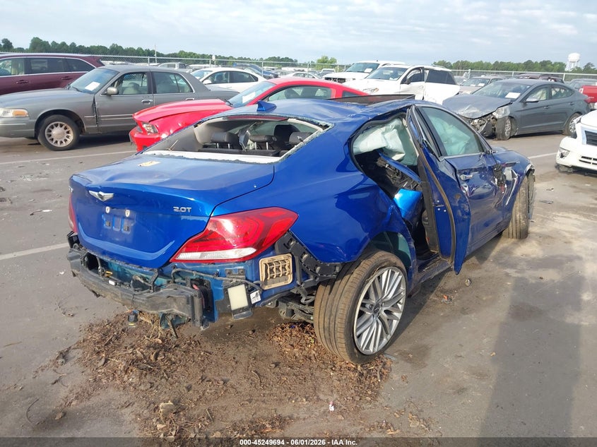 Vin: kmtg34la2mu075803, lot: 45747497, genesis g70 2.0t rwd 20214