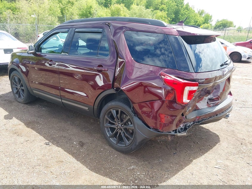 Vin: 1fm5k7d88kgb35869, lot: 45747516, ford explorer xlt 20193