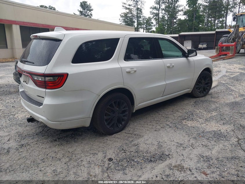Vin: 1c4rdhdg1fc904478, lot: 45747595, dodge durango limited 20154
