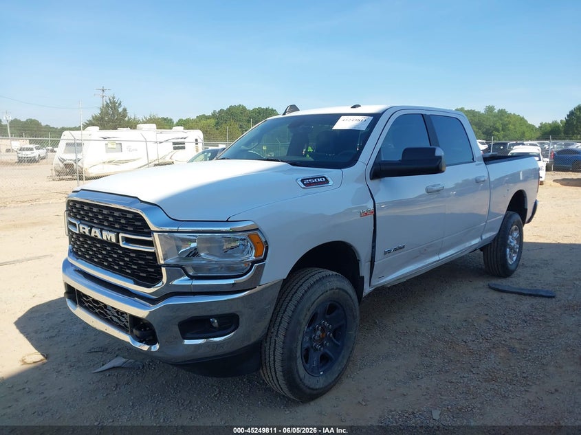 Vin: 3c6ur5dj7ng440928, lot: 45747613, ram 2500 big horn  4x4 6'4 box 20222